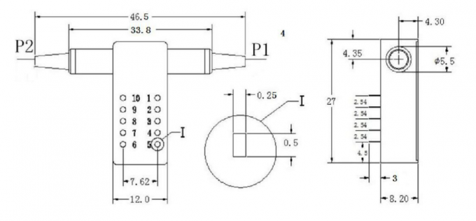 Opto механический прибор оптического волокна оптически переключателей 1x1 ВКЛЮЧЕНО-ВЫКЛЮЧЕНО мини