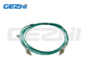 Дуплекс LC к гибкому проводу подгонянному 1M/2M/3M кабеля OM3 заплаты волокна LC