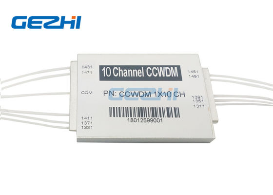 Компоненты оптоволокна 1491nm оптический пассивный 1x10 каналов компактный модуль CWDM