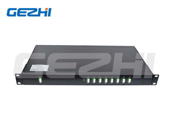 Купить 2x8-канальный DWDM Mux Demux модуль с низким PDL, 19-дюймовый, монтируемый в стойку 1U, LC APC для плотных систем WDM Производство в сети