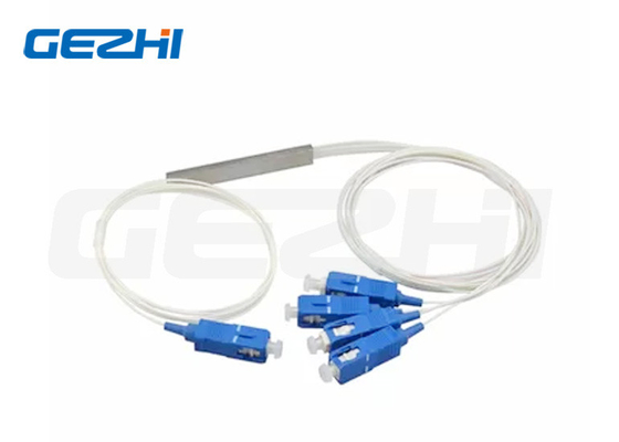 Купить 1x4 SC UPC 9/125 Um G657A1 0,9 мм Белый кабель Мини-ПЛК-разделитель online manufacture