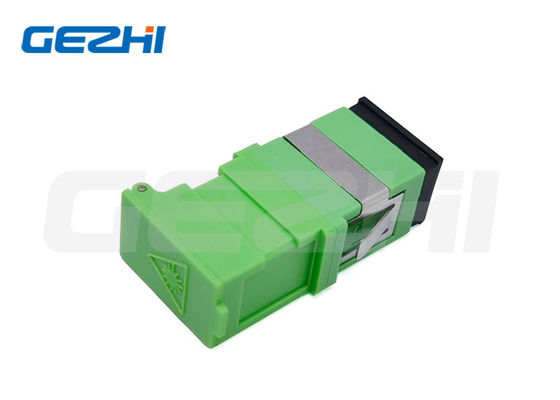 Купить SC Side Shutter Fiber Optic Adapter с зеленой металлической скобкой и без фланца для защиты от лазера Производство в сети