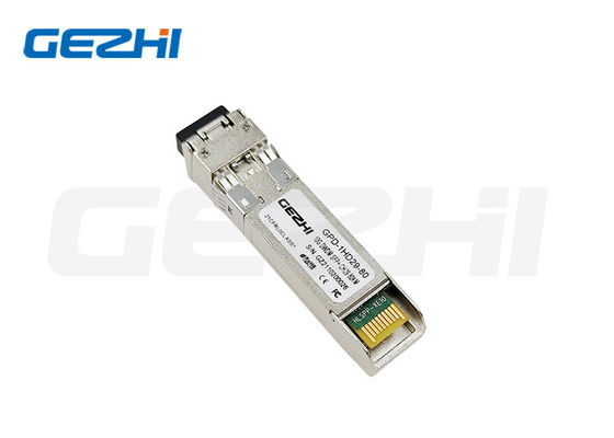 Купить 10G SFP+ Оптический трансивер с дальностью передачи 80 км, цифровым диагностическим мониторингом и скоростью передачи данных 10 Гбит/с для сетей Ethernet Производство в сети