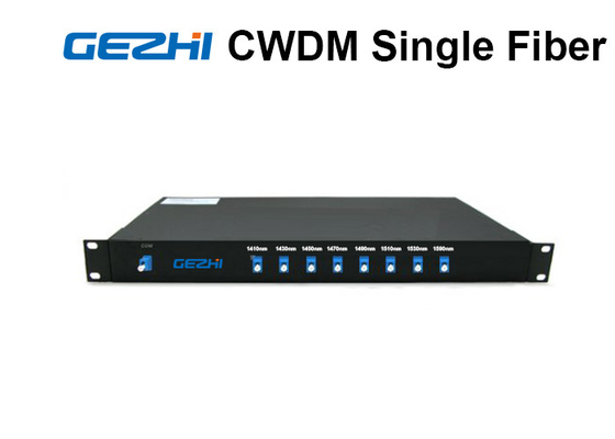8 каналов CWDM Mux Demux симплекса волокно держателя шкафа Uni - дирекционное 1RU одиночное