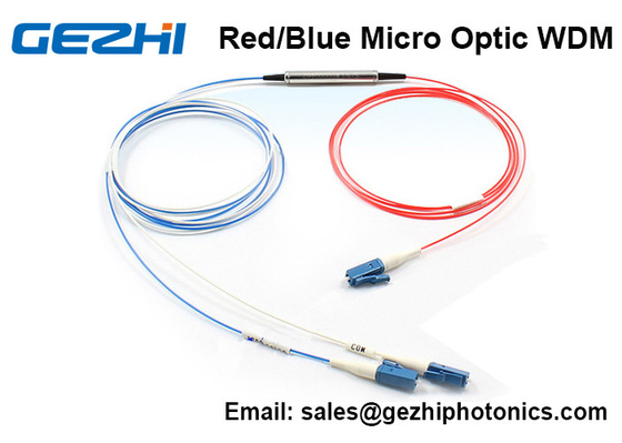 Красные/голубые микро- фильтр диапазона DWDM WDM 3 гаван c оптики для системы DWDM