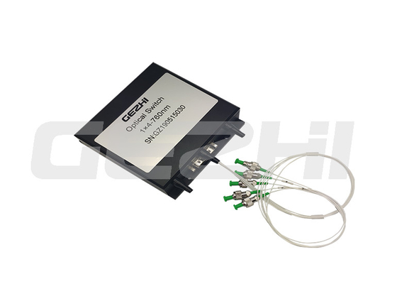 Высококаналная изоляция 1x4 Ethernet To Fiber Switch Механический оптический коммутаторный модуль