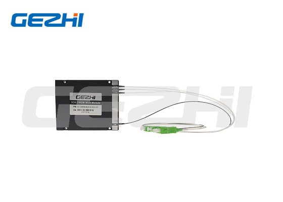 Коробка ABS модуля 3CH CWDM Mux с подгонянной длиной волны и соединителем