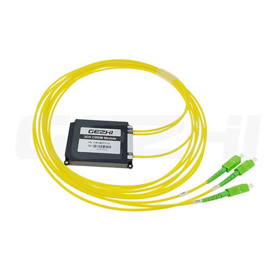Настраиваемый DWDM Mux Demux с потерями вставки ≤ 7,0 дБ, рабочей температурой -40 °C ~ + 85 °C и расстоянием между каналами от 100 ГГц до 5 ГГц
