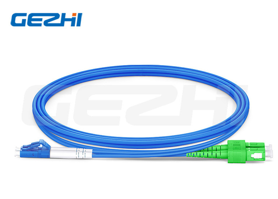 Lc Upc To Sc Apc Duplex Os2 Single Mode Fiber Patch Cable Indoor Armored Lszh 3,0мм