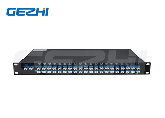 1U Rack Mount Dwdm Mux Demux Module 40CH AAWG одноволоконный / двуволоконный LC / UPC соединитель