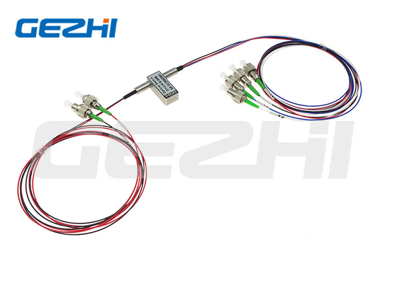 Двойные 1x2 оптомеханические оптические переключатели с двойным 1X2 LC/UPC или SC/UPC разъемом