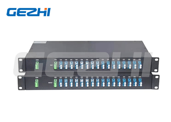 16 каналов C21-C36 Dual Fiber FMU 1U Rack Mount, LC/UPC Expansion Port DWDM Mux Demux