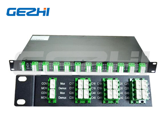 40 каналов LC/APC 100 ГГц дуплексный атермальный AWG DWDM модуль GEZHI-DWDM - MUX/DEMUX